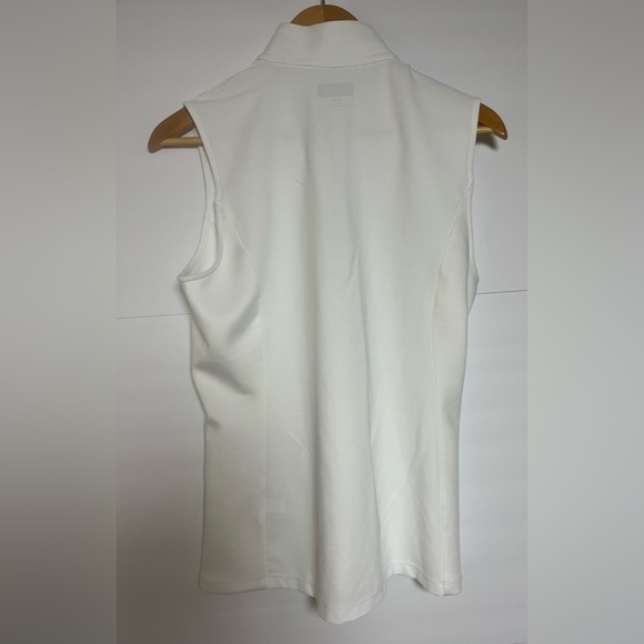 Greg Norman Collection White Zip-Up Vest Shirt Medium - Picture 3 of 10